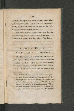 Siebentes Kapitel. Geschwindigkeit der Luftschiffe.