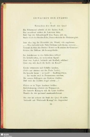 Erwachen Der Städte