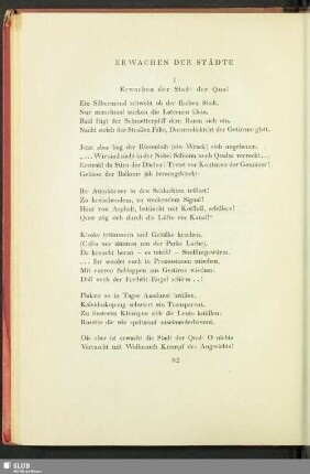 Erwachen Der Städte