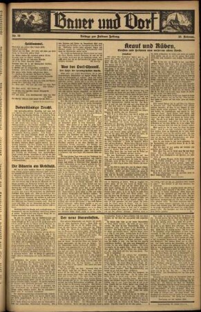 Zweite Ausgabe vom Freitag, den 16. Februar 1934.