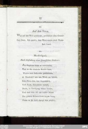 23. Auf den Stax.