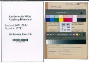 Entnazifizierung Heinrich Wichmann, geb. 21.02.1898 (Angestellter)