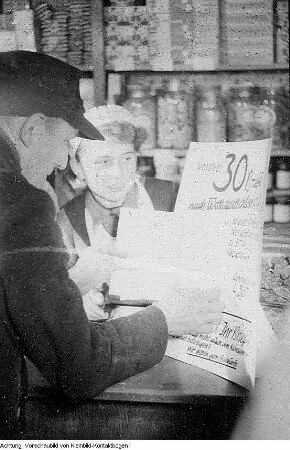Konsumgenossenschaft, Briefzirkel, Dezember 1952