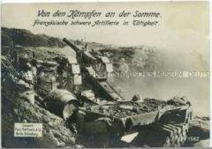 Angriffe französischer Artillerie an der Somme
