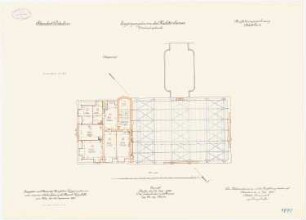 Kadettenhaus der Garnison Potsdam Ergänzungsbauten: Wirtschaftsgebäude: Grundriss Obergeschoss 1:100