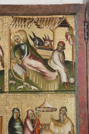 Hochaltar — Szenen aus der Legende um Jesus Christus — Geburt Christi