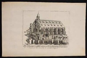 St. Moritzen Capelle dabeÿ eines kleinen Kindes Leich=begängnus. - Moritzkapelle, Nürnberg