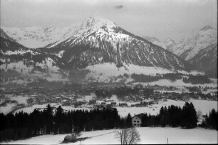 Oberstdorf: Blick von Reute auf den Talkessel von Oberstdorf