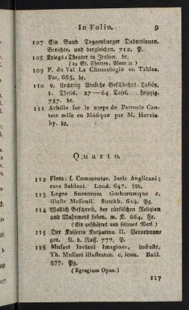 9-26, Quarto