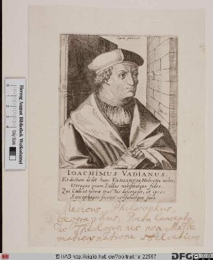 Bildnis Joachim Vadianus (eig. von Watt)