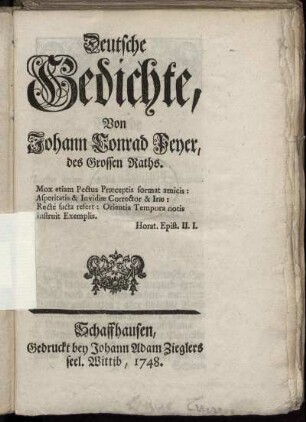 Deutsche Gedichte