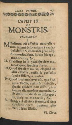 Caput IX. De Monstris.