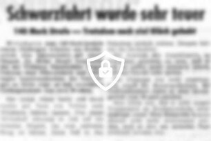 Schwarzfahrt wurde sehr teuer
