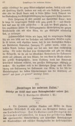 40-61 "Hauptfragen der modernen Kultur" : Beiträge zur Kritik eines neuen Rettungsversuches unserer Zeit (Fortsetzung)