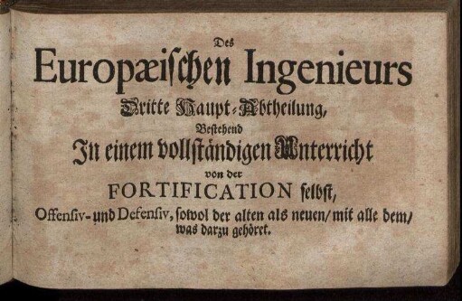 Dritte Haupt-Abtheilung.
