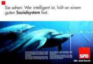 Wahlplakat der SPD zum Bundestagswahlkampf 1998