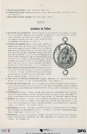 Arbeiten in Silber (Nr. 75-121)