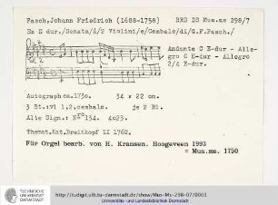 Sonate E-Dur