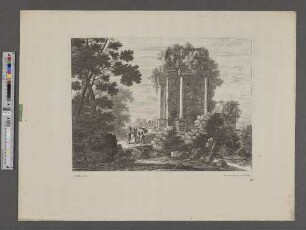[Waldlandschaft mit Ruine]