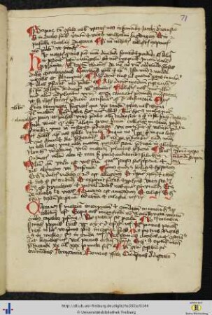 [71r - 78r] Tractatulus de modo praedicandi.