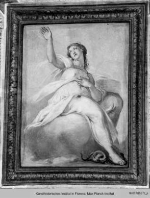 Decken- und Wanddekoration : Allegorie der Fede