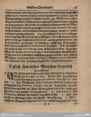 Letzlich sind in den Menschen dreyerley Kranckheiten.