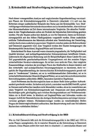 45-100, 2. Kriminalität und Strafverfolgung im internationalen Vergleich