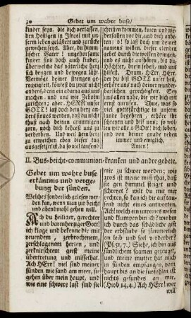 II. Bus- beicht- communion- kranken und andre gebete.