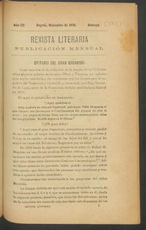 1892,3,33: año 3, entrega 33 (diciembre de 1892)