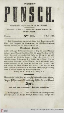Nro. 14 (7. April 1850)
