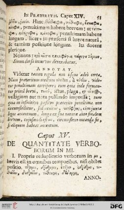 Caput XV: De quantitate verborum in Mi