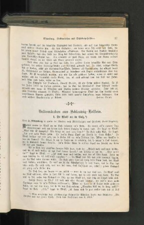 Volksmärchen aus Schleswig-Holstein.