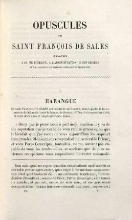 Oeuvres complètes de Saint François de Sales, évêque et prince de Genève : publiées d'après les manuscrits et les éditions les plus correctes avec un grand nombre de pièces inédites, 6