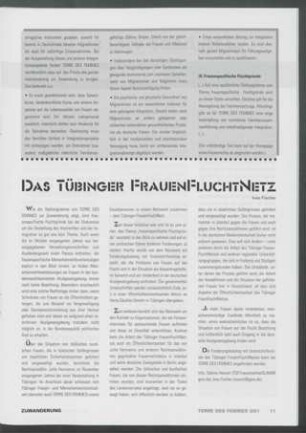 Das Tübinger FrauenFluchtNetz