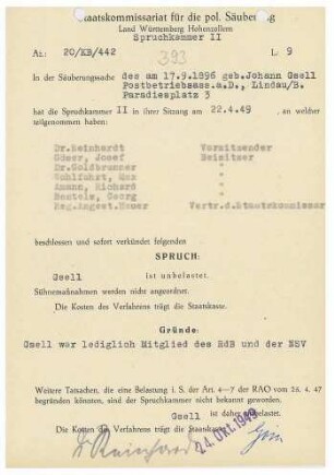 Gsell, Johann