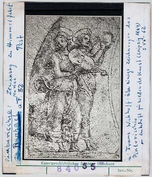 zu Raffael: Pinturicchio, Himmelfahrt, Zeichnung