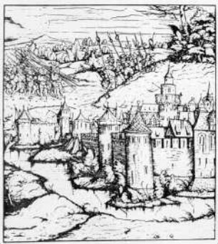Der abgeschlagene Angriff auf Brügge (Nr. 73 aus Weißkunig)