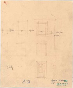 Fischer, Theodor; Würzburg, Münsterplatz; Sparkasse - Fassade (Teilansicht)