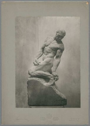 Männliche Figur, 1905, Kalkstein