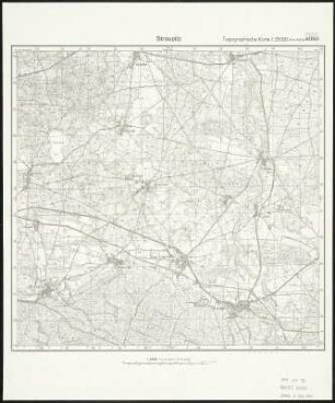 Meßtischblatt 4050 : Straupitz, 1945 : Straupitz. - [Hrsg. 1903, bericht. 1924]. - 1:25000. - [Berlin]: Reichsamt für Landesaufnahme, [1945]. - 1 Kt.