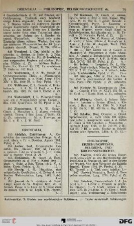 Orientalia (Nr. 853-865)