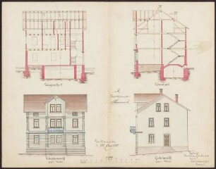 Feucht, Wilhelm, Waldhornwirt Bau eines Wohnhauses