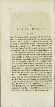 C. Absolute Mechanik.
