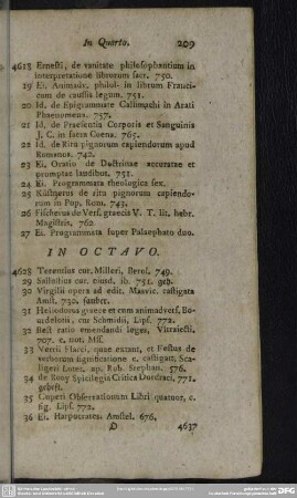 [Libri] In Octavo
