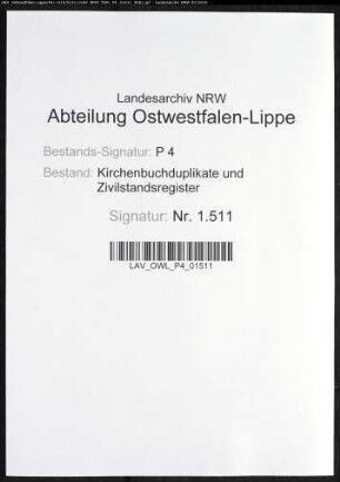 Kirchenbuchduplikate der katholischen Gemeinde (GHT 1811-1813). (Gemeinde: Benninghausen, katholische Gemeinde)