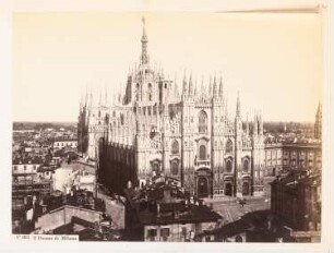 Dom, Mailand: Gesamtansicht aus nordwestlicher Richtung
