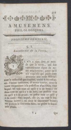 Troisième centurie.