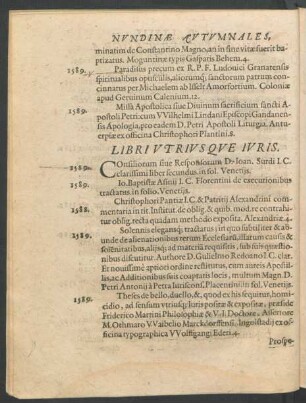 Libri Utriusque Iuris.