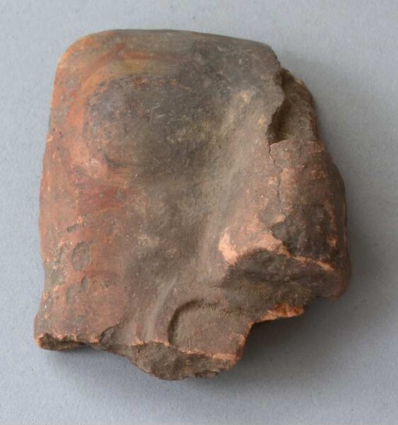 Clay mask (fragment)