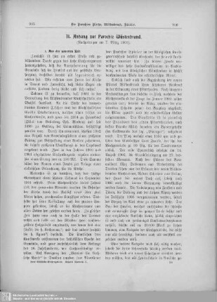 II. Anhang zur Parochie Wüstenbrand